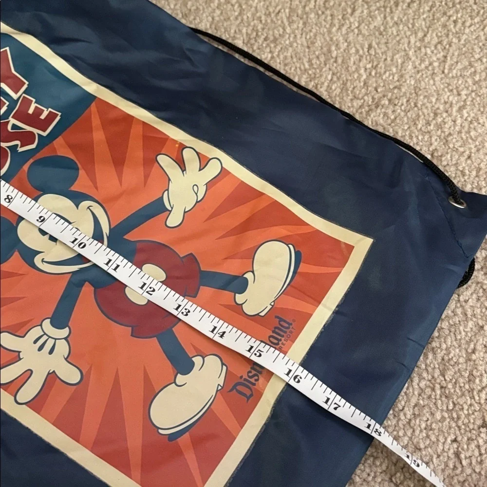 Disney Parks- Disneyland Mickey Mouse Navy and Royal Blue Drawstring Bag